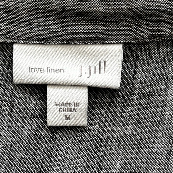 J. Jill Love Linen Long Sleeve Button Down Tunic - Picture 4 of 9